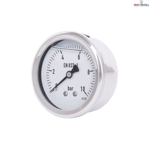 Манометр гліцериновий Thermo Alliancе Forte d63&nbsp;мм, 1/4"З із заднім підключенням (латун.) 0-10&nbsp;бар TAF171G10B SD00054394 фото