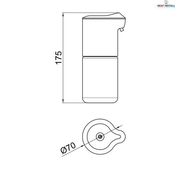 Дозатор для рідкого мила пінний Qtap Pohodli автоматичний 4,5V QT144WH42925 White (Autod&aacute;vkovač) SD00049039 фото