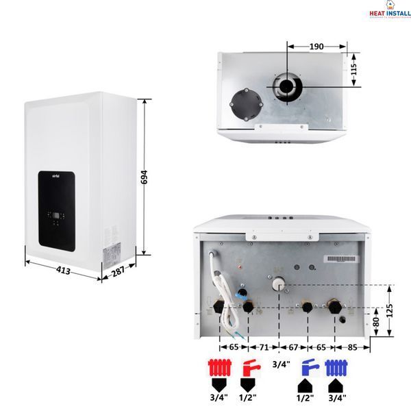 Котел газовий Airfel Elegant 18 кВт двоконтурний SD00052121 фото