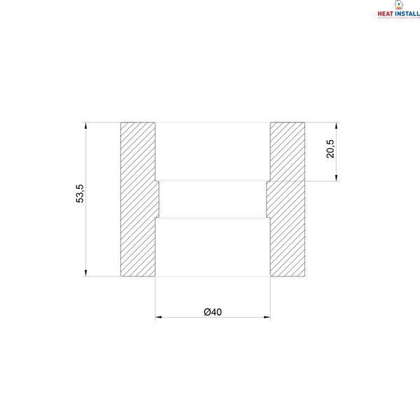 Муфта PPR Thermo Alliance 40 SD00029296 фото