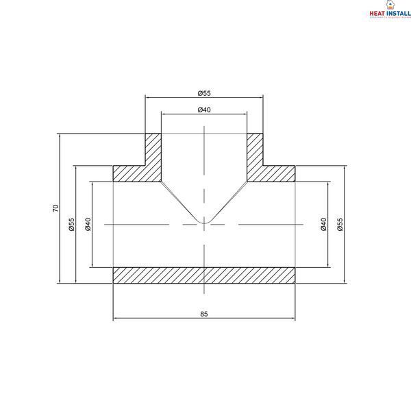 Трійник PPR Thermo Alliance 40 SD00029353 фото