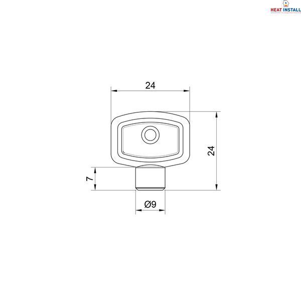Ключ металевий Icma для крана Маєвського №718 SD00020636 фото