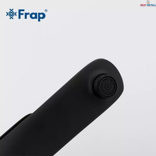 Змішувач для умивальника Frap F1052-57 високий, чорний 1037346 фото