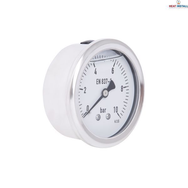 Манометр гліцериновий Thermo Alliancе Forte d63&nbsp;мм, 1/4"З із заднім підключенням (латун.) 0-10&nbsp;бар TAF171G10B SD00054394 фото