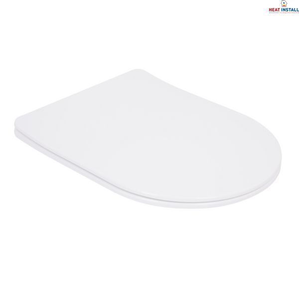 Сидіння для унітаза (Robin 520,660, Scorpio 520,660) 460x362x50 мм, White, з мікроліфтом, Slim Duroplast, Quick Release QTSC179W47351 Qtap SD00053475 фото