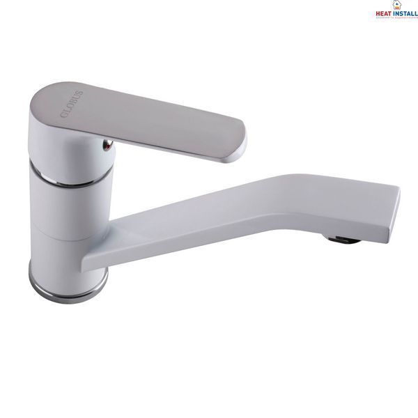 Змішувач для умивальника Globus Lux Laguna GLA-0203MQ-7-WHITE 000022566 фото