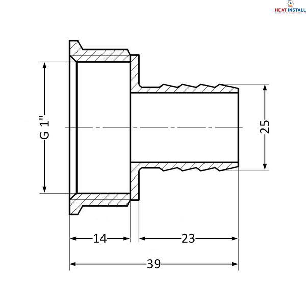 Штуцер Thermo Alliance Standart 25х1" ВР SD4262525 SD00047911 фото