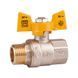 Кран кульовий Thermo Alliance Standart 3/4" ВЗ для газу (метелик) SD607NG20PN40 SD00021348 фото 1