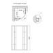 Душова кабіна Lidz Latwa SC80x80.SAT.HIGH.FR, скло Frost 4 мм без піддона SD00047606 фото 3