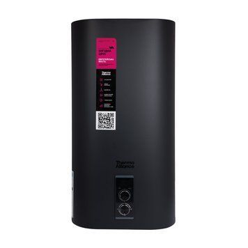 Водонагрівач електричний Thermo Alliance 80 л Black, плоский вертикальний, мокрий ТЕН 2 кВт (0,8+1,2) DT80V20G(PD)/2В SD00054753 фото