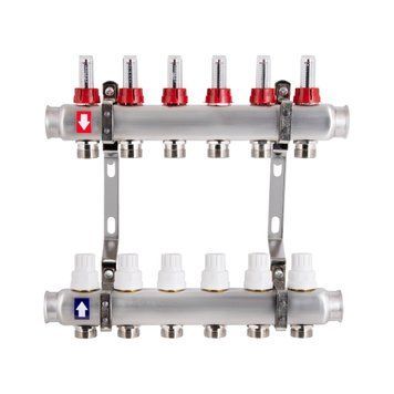 Колектор з витратомірами Thermo Alliance Standart 1" 6 виходів SD0046 SD00041505 фото