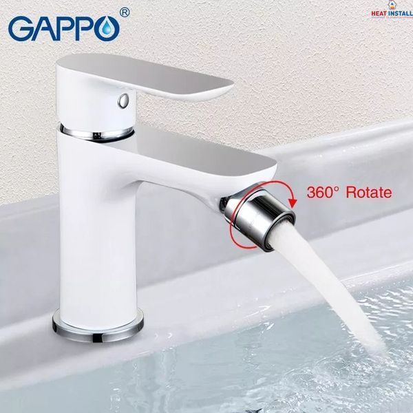 Змішувач для біде GAPPO G5048, білий/хром 1034033 фото