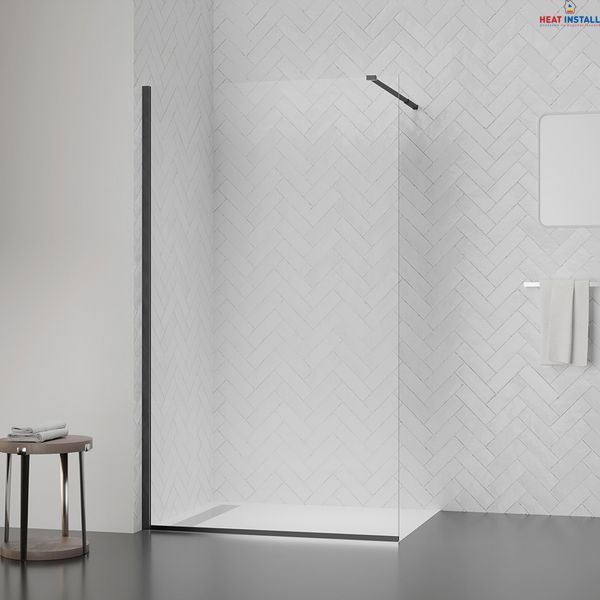 Душова перегородка Qtap Walk-In Standard BLM209.C8 90х200 см, скло Clear 8 мм, покриття CalcLess SD00051925 фото