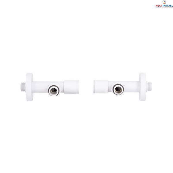 Комплект кранів Thermo Alliance Standart 1/2" З для рушникосушарки кутовий білий SF395W15W SD00053595 фото