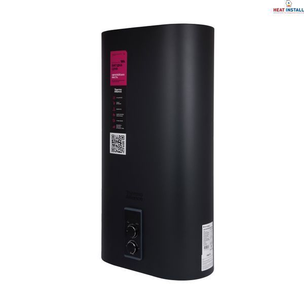 Водонагрівач електричний Thermo Alliance 80 л Black, плоский вертикальний, мокрий ТЕН 2 кВт (0,8+1,2) DT80V20G(PD)/2В SD00054753 фото