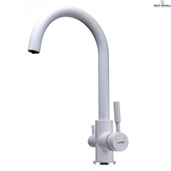Змішувач для кухні під осмос Globus Lux LAZER GLLR-0333-7-WHITE 000019235 фото