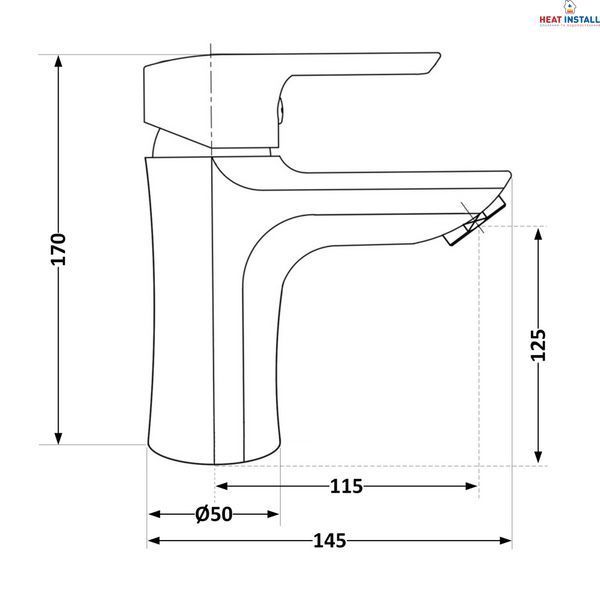 Змішувач для раковини Brinex 35С 001 SD00033033 фото