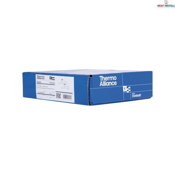 Комплект кранів Thermo Alliance Standart 1/2" З для рушникосушарки кутовий білий SF395W15W SD00053595 фото