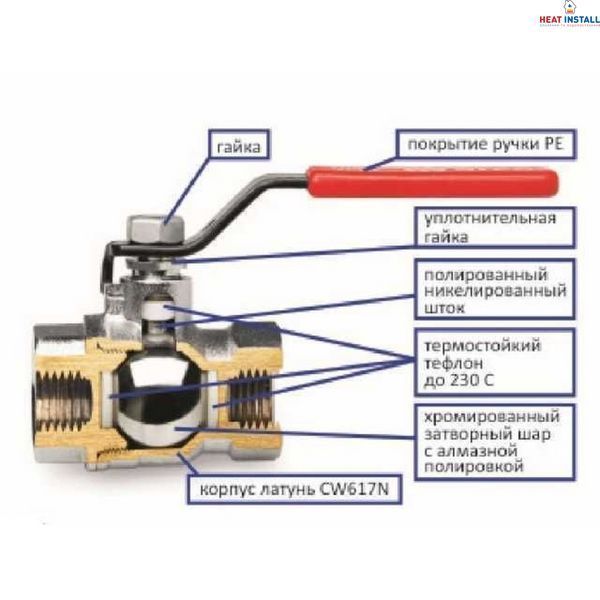 Кран кульовий ARCO SENA 2&Prime; ВВ КР 150108 (750108) 000008081 фото