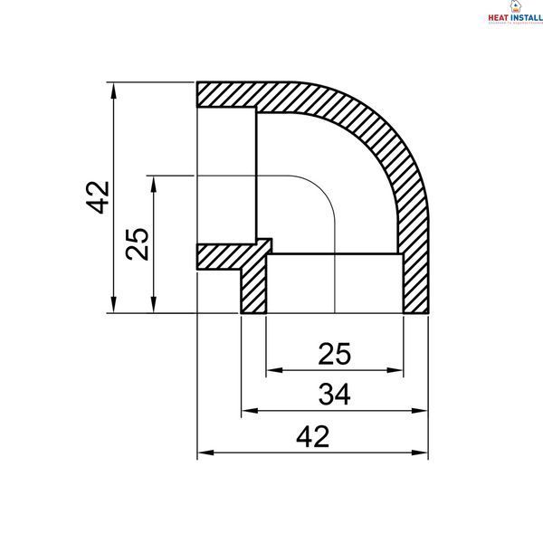 Кутик PPR Thermo Alliance 25, 90&deg; SD00029408 фото