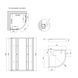 Душова кабіна Lidz Latwa SC90x90.SAT.LOW.GR, скло тон. 4 мм + Lidz Душовий піддон KAPIELKA ST90x90x14 SD00051436 фото 3
