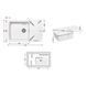 Кухонна мийка Lidz 770x490/200 WHI-01 (LIDZWHI01770490200) SD00044517 фото 2