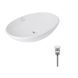 Комплект Qtap Dove: Раковина накладна овальна 635x420x150 мм White + Донний клапан PU02O SD00053433 фото 1