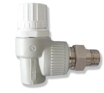 Вентиль радіаторний термостатичний кутовий 20x1/2" (Wavin (Ekoplastik), SVER020RXX, 5/20) SVER020RXX фото