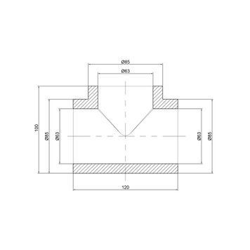 Трійник PPR Thermo Alliance 63 SD00029355 фото