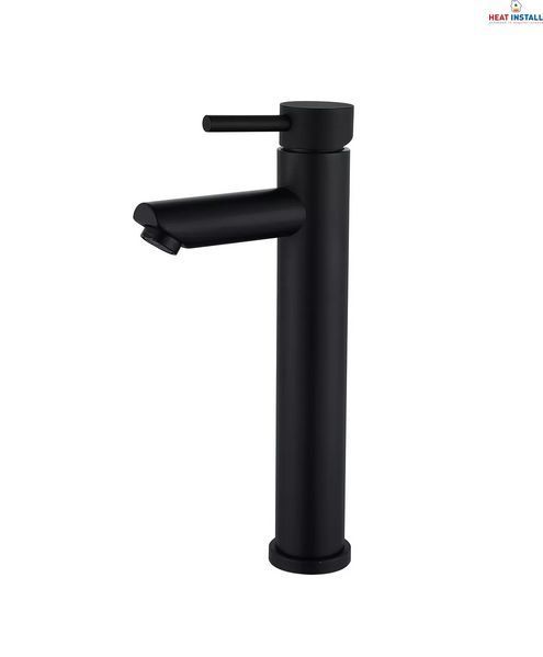 Змішувач для умивальника WEZER EKO11A-01-BLACK високий 1044064 фото
