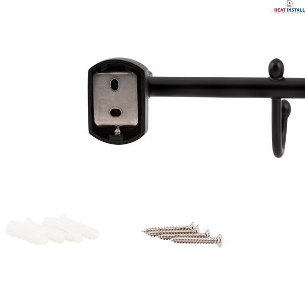 Тримач для рушника Qtap Liberty 3 гачка 365 мм QTLIBBLM1154-3 Black SD00040025 фото