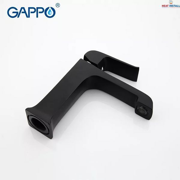 Змішувач для умивальника GAPPO G1050, чорний 1034034 фото