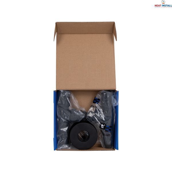Комплект кранів Thermo Alliance Standart 1/2" З для рушникосушарки кутовий чорний SF395W15B SD00053596 фото