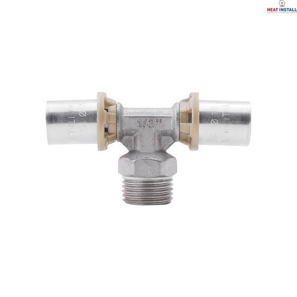 Трійник прес Icma 16х1/2"х16 ЗР №407 SD00009343 фото