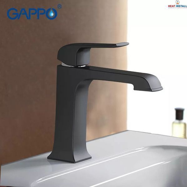 Змішувач для умивальника GAPPO G1050, чорний 1034034 фото
