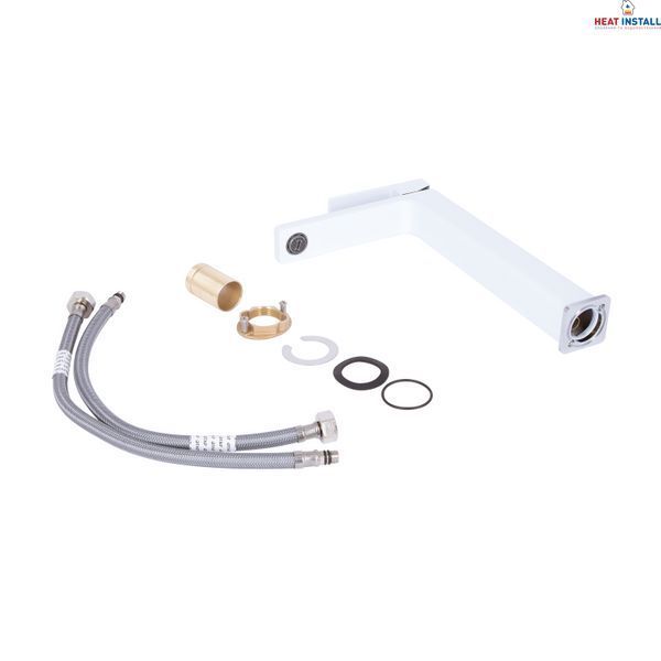 Змішувач для раковини Qtap Gemini високий QTGEM269CRW45679 Chrome/White SD00051803 фото