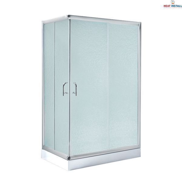 Душова кабіна Lidz Wawel SC100x80.SAT.LOW.FR, скло Frost 5 мм + Lidz Душовий піддон KAPIELKA ST100x80х14 SD00051439 фото