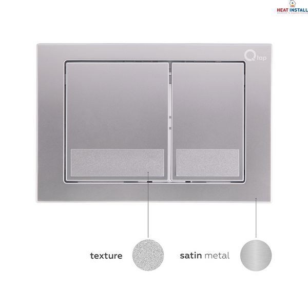 Готове рішення Qtap для ванної кімнати: підвісний унітаз Tern Rimless 490x340x350 + комплект інсталяції Nest 4 в 1 (квадратна клавіша Satin) SD00043016 фото