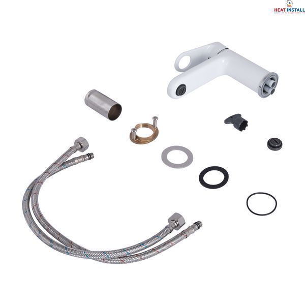 Змішувач для раковини Qtap Jay QTJAY270CRW45551 Chrome/White SD00051675 фото