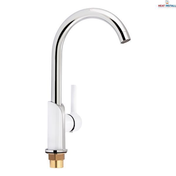 Змішувач для кухні Qtap Grand QTGRAWCR007F Chrome/White SD00039613 фото
