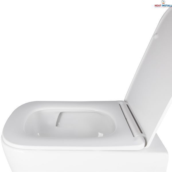 Готове рішення Qtap для ванної кімнати: підвісний унітаз Crow Ultra Quiet 490x360x290 + комплект інсталяції Nest 4 в 1 (квадратна клавіша Chrome) SD00051249 фото