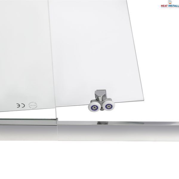 Душові двері в нішу Qtap Taurus CRM201-11.C6 97-108x200 см, скло Clear 6 мм, покриття CalcLess SD00039722 фото
