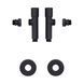 Комплект кранів Thermo Alliance Standart 1/2" З для рушникосушарки кутовий чорний SF395W15B SD00053596 фото 5