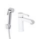 Змішувач для раковини Qtap Grand (з гігієнічним душем) QTGRA272CRW45671 Chrome/White SD00051795 фото 4