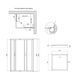 Душова кабіна Lidz Wawel SC100x80.SAT.LOW.FR, скло Frost 5 мм + Lidz Душовий піддон KAPIELKA ST100x80х14 SD00051439 фото 8