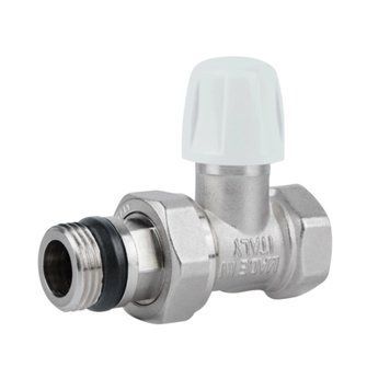 Кран радіаторний Icma 1/2" з антипротіканням прямий без ручки №815+940 SD00021130 фото