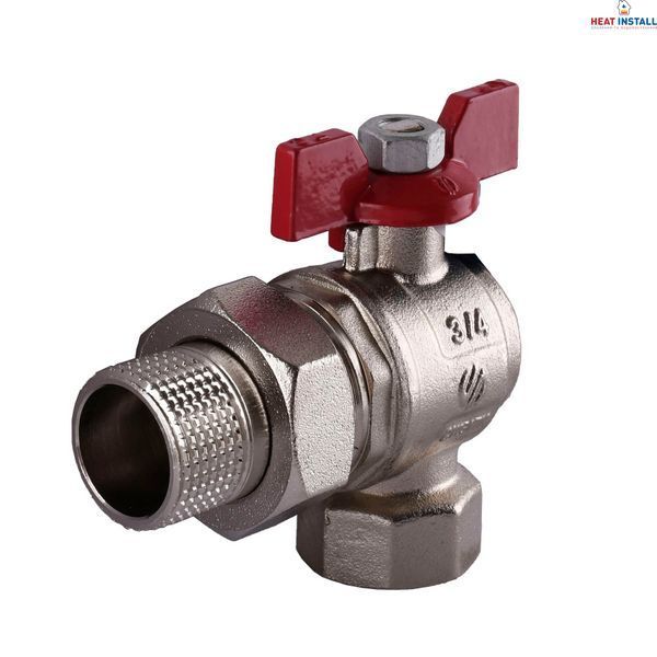 Кран кульовий ARCO 3/4&Prime; SENA 154304 кутовий з американкою (754304) 000014970 фото