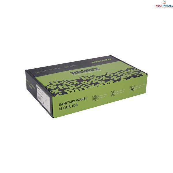 Змішувач для раковини Brinex Pure 001F низький Graphite BRIPUR001FGRP SD00053171 фото