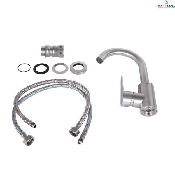 Змішувач для кухні Lidz Vida 015F2 (k35) LDVID015F2NKS43353 Nickel SD00049476 фото