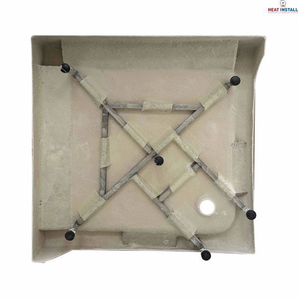 Lidz Wawel SC80x80.SAT.LOW.FR Душова кабіна квадратна, скло Frost 4 мм + Lidz Душовий піддон KAPIELKA ST80x80х14 SD00051443 фото